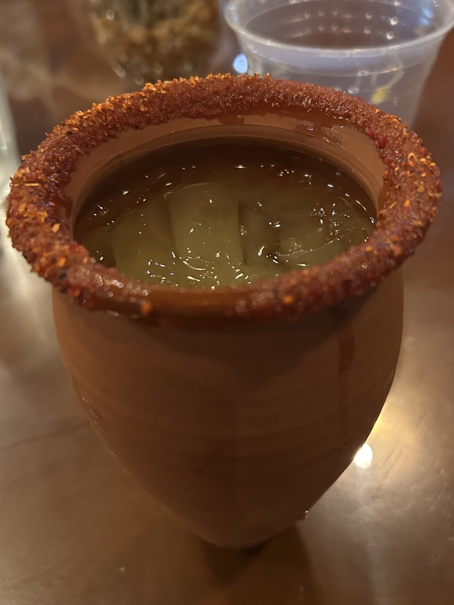 Cantarito in clay cup