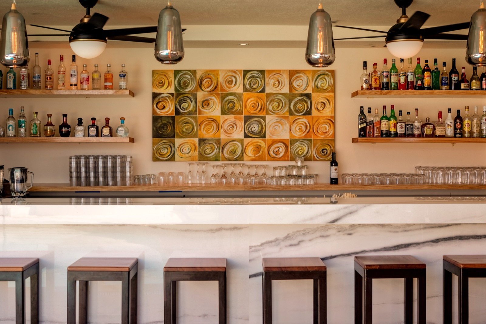 The restaurant and bar