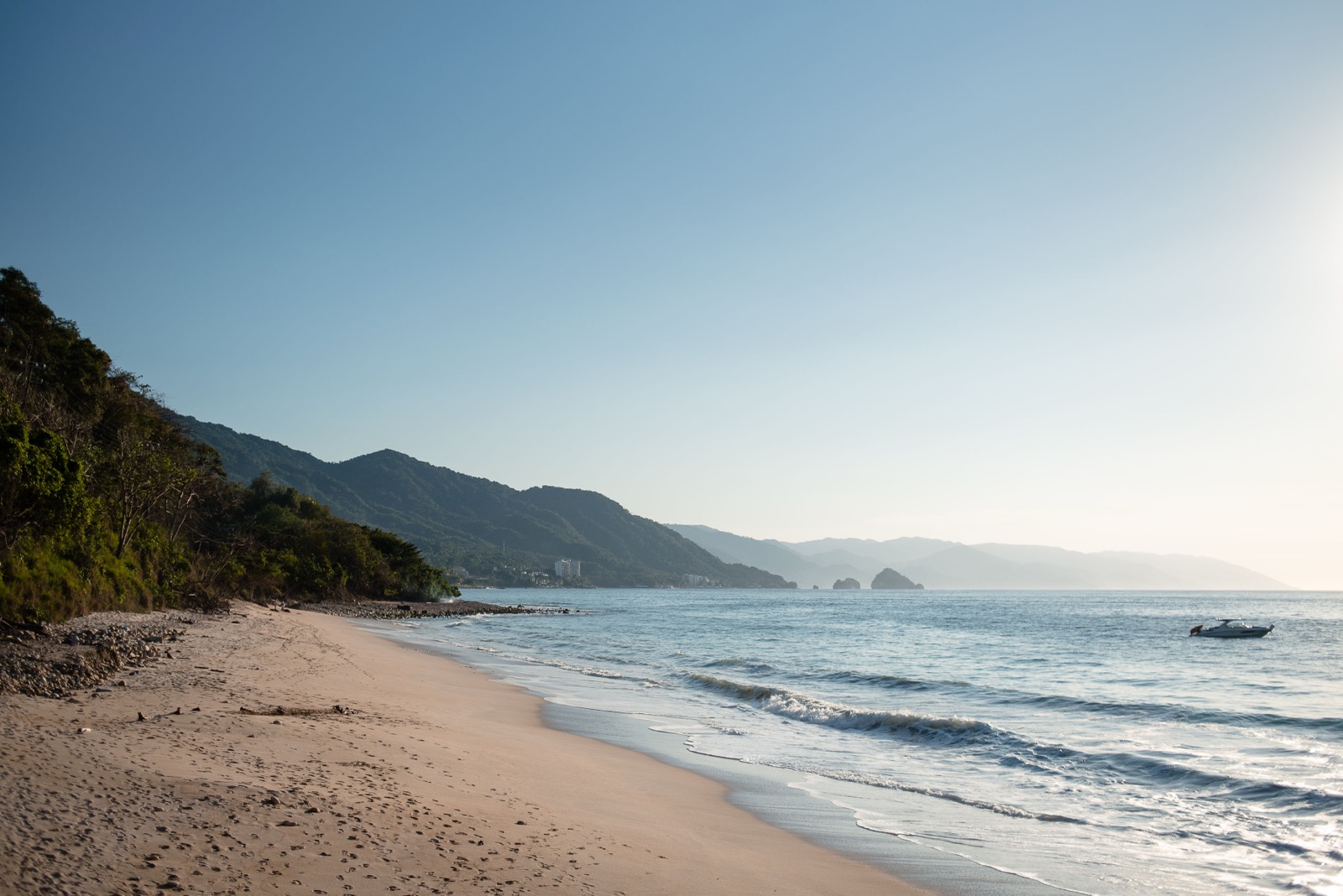 Private beach at Hotel Playa Fiesta